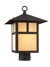  2134-07 - 1 Light Bronze Outdoor Post Lantern