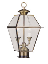  2284-01 - 2 Light AB Outdoor Post Lantern