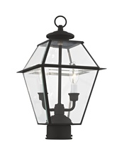  2284-04 - 2 Light Black Outdoor Post Lantern
