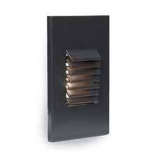  4061-AMBK - LED Low Voltage Vertical Louvered Step and Wall Light