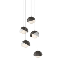  131125-SKT-LONG-02-14-GG0711 - Brooklyn 5-Light Double Shade Pendant