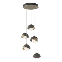  131125-SKT-STND-84-20-GG0711 - Brooklyn 5-Light Double Shade Pendant