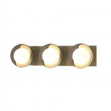  201378-SKT-86-10-GG0711 - Brooklyn 3-Light Straight Double Shade Bath Sconce