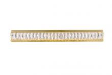  3502W35G - Monroe Integrated LED Chip Light Gold Wall Sconce Clear Royal Cut Crystal