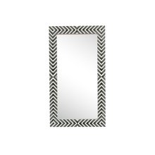  MR52036 - Rectangular Mirror 36x20 Inch in Chevron