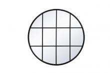  MR633636BK - Metal Windowpane Mirror 36 Inchx36 Inch in Black