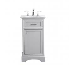  VF15019GR - 19 In. Single Bathroom Vanity Set in Light Grey