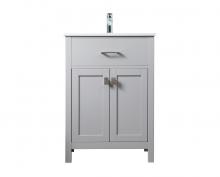  VF28824GR - 24 Inch Single Bathroom Vanity in Grey