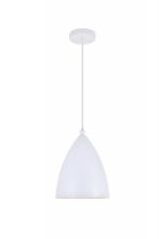  LD2409WH - Kenneth 1 Light White Pendant