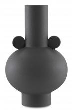  1200-0400 - Happy 40 Round Black Vase