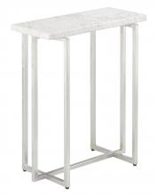  4000-0070 - Cora White Marble Accent Table