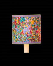  0900-0034 - Marble Multi-Color Paper Drum Chandelier Shade