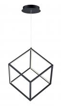  E30582-BK - 4 Square-Single Pendant